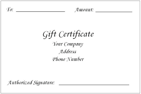 Free Certificate Templates For Word Free Gift Certificate Template