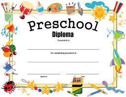 Free Printable Preschool Diploma Graduation Preschool
