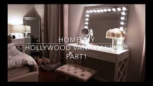 home diy hollywood vanity mirror with
