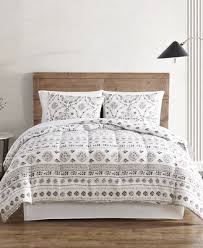 Grey On White Comforter The