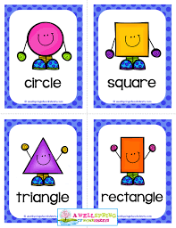 Teach and learn the concept and names of some basic shapes with these free printable shapes flash cards. Shape Flash Cards Free Set Of 11 Colorful Happy Plane Shapes Scheduled Via Http Www Preschool Flash Cards Shapes Preschool Printables Shapes Kindergarten
