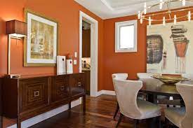 when to use orange in the dining room