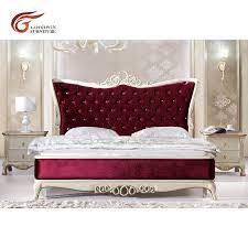 High quality bedroom furniture gifts and merchandise. Bedroom Furniture Set Luxury Royal King Size Red Velvet Bed Wa581 Beds Aliexpress