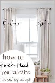 pinch pleating curtains the easy way