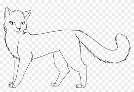 Some of the coloring page names are minecraft ender dragon minecraft wolf template literals dog of blank cat s at vector clip art stampy cat large. Warrior Cats Coloring Warrior Cat Coloring Pages To Easy Warriors Cat Drawing Clipart 4862082 Pikpng