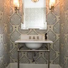 glamorous bathrooms with wallpaper
