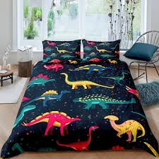 Dark Blue Dinosaur Bedding Kids Bedding
