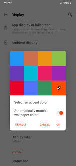 match accent color to wallpaper