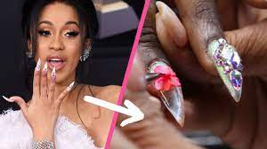 See more ideas about cardi b nails, cardi b, nails. Cardi B S Nail Artist Did Our Nails Youtube
