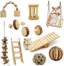 hamster chew toys set of 10 natural