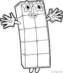 One page for each of the numbers from one to ten. Numberblocks Ten Coloring Page Coloringall