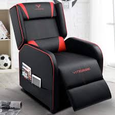 From rockers to gliders, our living room recliner selection will have you kicking back in no time. Vit Gaming Recliner Chair Racing Style Single Pu Leather Sofa Modern Living Room Recliners Ergonomic Comfortable Home Theater Seating Red Buy Online In Faroe Islands At Faroe Desertcart Com Productid 156647677