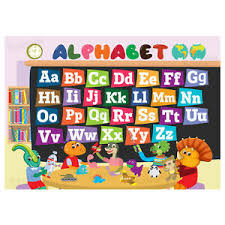 Details About Abc Alphabet Poster Kids Educational Wall Chart Classroom Dinosaurs Theme