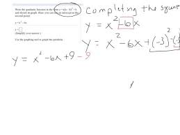 Completing The Square X 2 6x