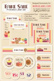 Bake Sale Printable Labels Set Worldlabel Blog