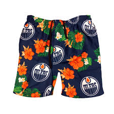 Forever Collectibles Mens Edmonton Oilers Nhl Floral Slim