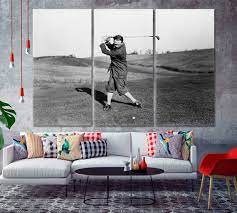 Golf Retro Wall Decor Golf Canvas Print