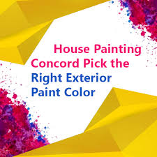 house painting concord pick the right