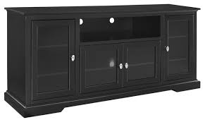 Shop for tv stands at walmart.com. 70 Black Wood Highboy Tv Stand Transitional Entertainment Centers And Tv Stands By Walker Edison W70c32bl Houzz