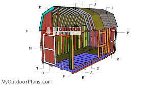 10x20 Gambrel Shed Roof Plans