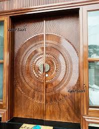 latest design wooden main double door