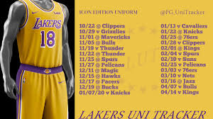 As always, some rule, some are forgettable, and some absolutely suck. Lakers Uni Tracker On Twitter Here Is The Updated Lakers Uniform Schedule For The 2019 20 Season With The Addition Of The City Edition Uniform Lal60 Lakeshow Https T Co Srju9c7fai