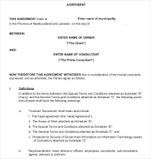 Contract Agreement Template Pdf 43 Awesome Service Contract Template
