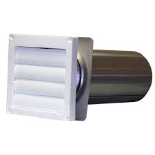 Couple of questions regarding a dryer vent in a an existing home. Speedi Products 4 In Louvered Plastic Flush Exhaust Hood In White With 11 In Tail Pipe Ex Hlwt 04 The Home Depot