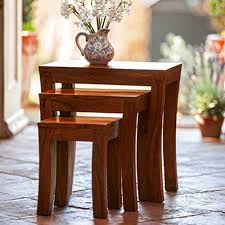 Carissa Solid Wood Nest Of Tables Set