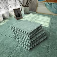 12in mint green interlocking floor mats