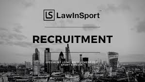 Start your new career right now! Recruitment Lawinsport