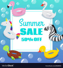 Kids Swimming Pool Party Invitation Poster With