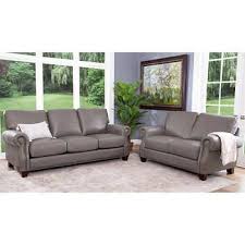 piece leather sofa and loveseat set