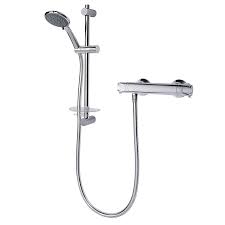Like electric showers, you can choose between manual and thermostatic models. Triton Benito Chrome Effect Thermostatic Mixer Shower Diy At B Q