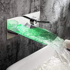 led wall mounted bathroom sink faucet
