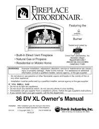 36 Dv Xl Owner S Manual Travis