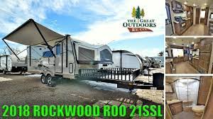 new 2018 hybrid toy hauler rockwood roo