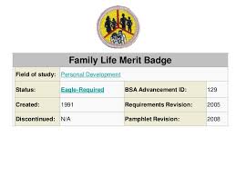 Family Life Merit_badge