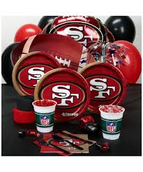 san francisco 49ers party kit deluxe