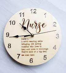Nurse Definition Wooden Clocks Wall