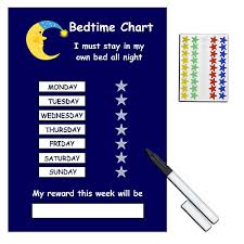 Bedtime Reward Chart Sleep In Own Bed At Night Kids