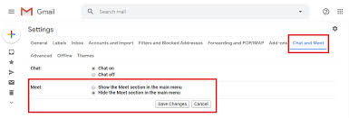 how to remove google meet from gmail