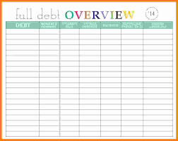 Free Bill Tracking Spreadsheet Household Expense Budget