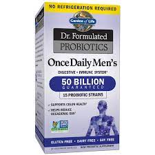 garden of life dr formulated probiotics once daily men s 50 billion supplement capsules 30 count