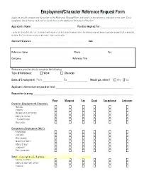 Employment Reference Check Form Template Employment Reference Check