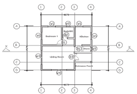 Ground Floor Plan Of One Bedroom