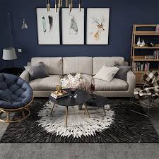 cowhide rug patchwork leather carpet
