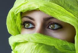 hd wallpaper green eyes veils women