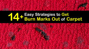 how to get a burn mark out of carpet
