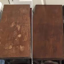 how to remove stains in wood furniture